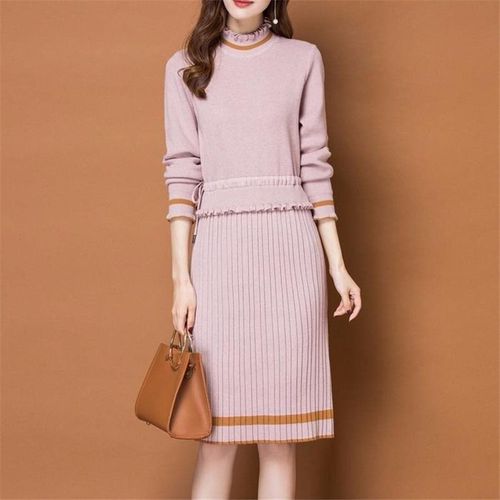 Long Sleeve Sweater + Pencil Skirts Sets - musthaveskirts - Modalova