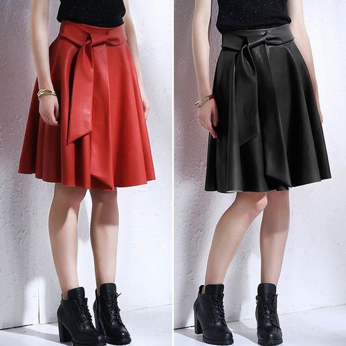 High Waist Bow Tie Skirts - musthaveskirts - Modalova