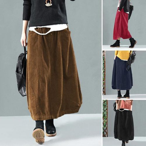 Elegant Women's Corduroy Skirts - musthaveskirts - Modalova
