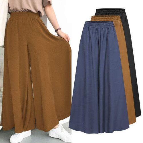 Female Solid Wide Full Length Skirts - musthaveskirts - Modalova