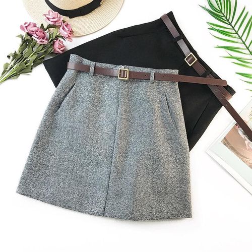 High Waist A-line Office Skirts - musthaveskirts - Modalova