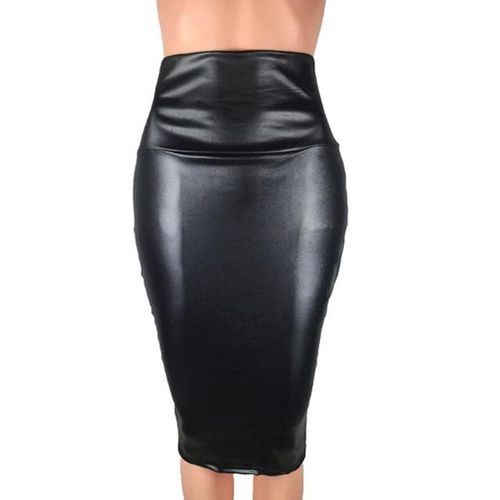 Bodycon Faux Leather Skirt - musthaveskirts - Modalova