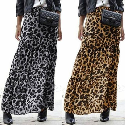 Leopard Print Summer Casual Party Skirts - musthaveskirts - Modalova