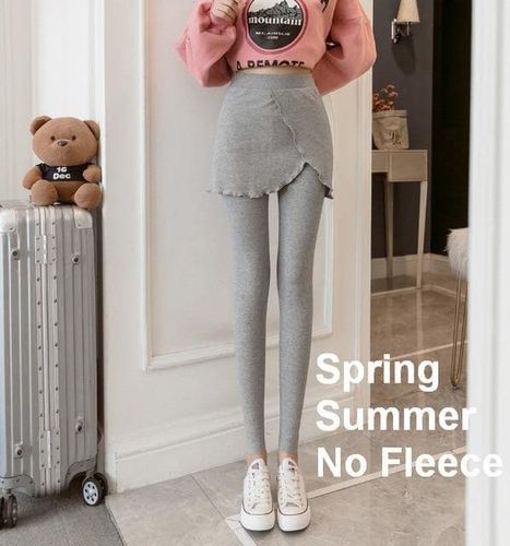 Fleece Stripe Floral Skirt - musthaveskirts - Modalova