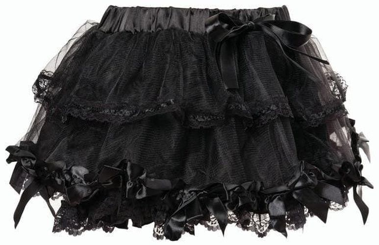 Elastic Gothic Lace Tutu Skirt - musthaveskirts - Modalova