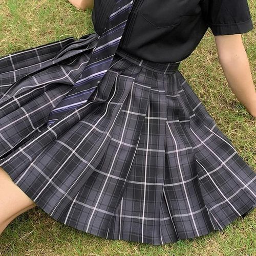 High Waist School Uniform Pleated Skirts - musthaveskirts - Modalova