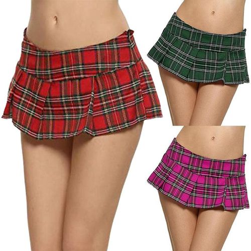 Lattice Printed Mini Short Skirts - musthaveskirts - Modalova