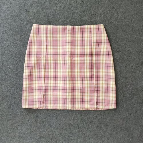 Summer Plaid Pencil Skirts - musthaveskirts - Modalova