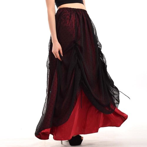 High Waist Lace Ruffle Skirts - musthaveskirts - Modalova