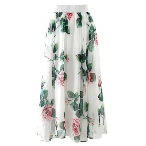 Floral Rose Print Skirt - musthaveskirts - Modalova