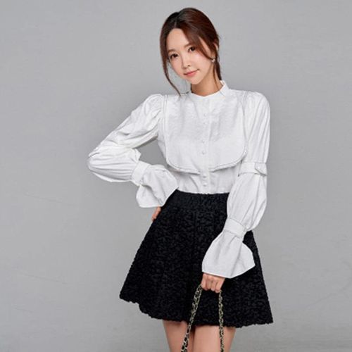 Long Sleeve Loose Shirt + Skirt - musthaveskirts - Modalova