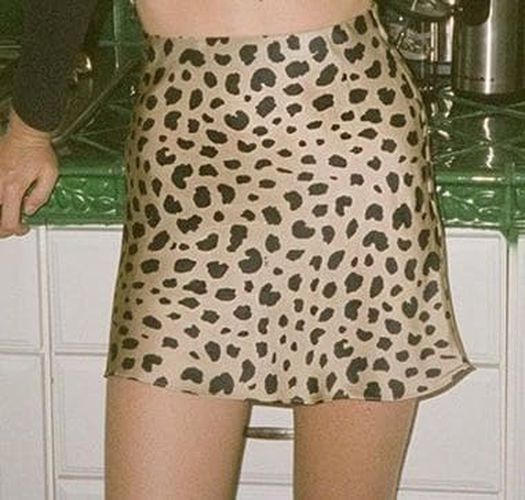 Leopard Print Polka Dot Print Half Skirt - musthaveskirts - Modalova