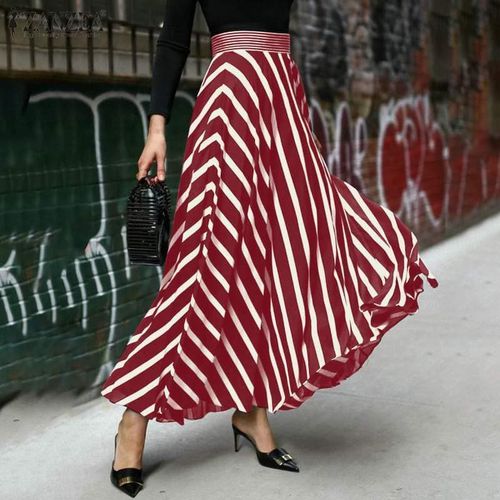 Long Maxi Striped Skirts - musthaveskirts - Modalova