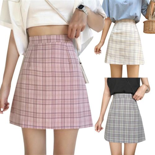 Summer School Plaid Print Mini Skirt - musthaveskirts - Modalova