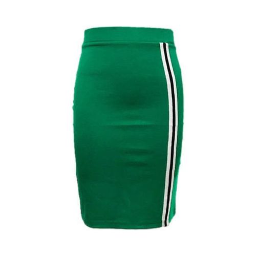Stripe Ribbon Stitching Casual Skirt - musthaveskirts - Modalova