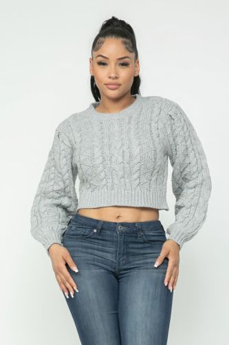 Cable Pullover Top - KandyKouture - Modalova