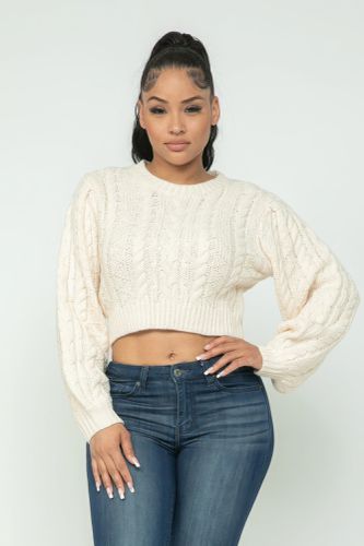 Cable Pullover Top - KandyKouture - Modalova