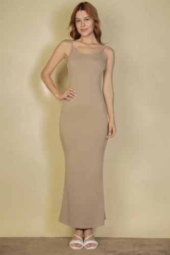 Ribbed Mermaid Hem Camisole Maxi Dress - KandyKouture - Modalova