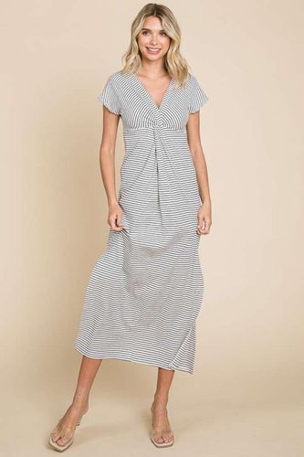 Culture Code Full Size Striped Twisted Detail Dress - Trendsi - Modalova