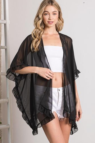 Lightweight Sheer Shawl Cardigan - KandyKouture - Modalova