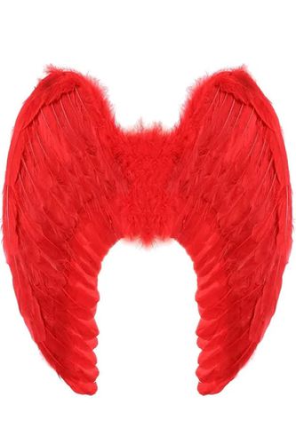 Big Red Feather Wings Costume Accessory - Kandy Kouture - Modalova