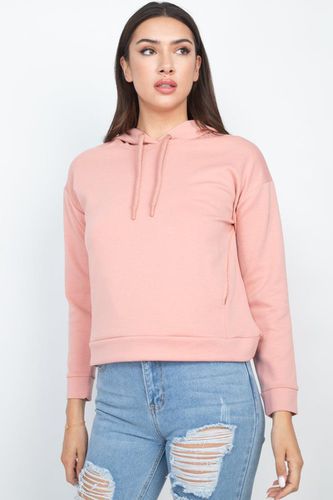 Self-tie Drawstrings Hoodie - KandyKouture - Modalova