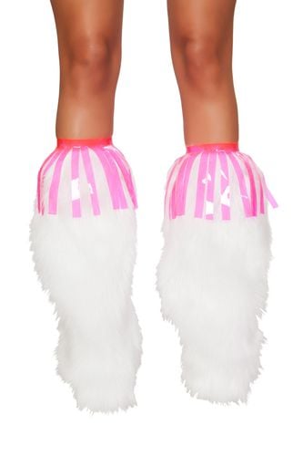 Pair of Vinyl Fringe Leg Wrap - Roma Costume - Modalova