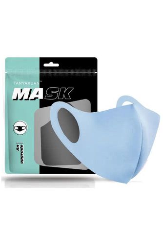 Light Blue Breathable Reusable Washable Face Mask - Kandy Kouture - Modalova