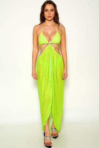 Lime Mesh O-Ring Two Piece Sexy Swimsuit - Kandy Kouture - Modalova