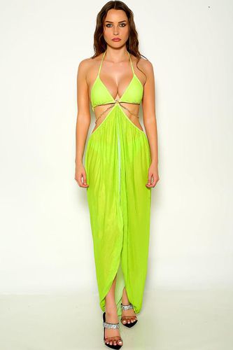 Lime Mesh O-Ring Two Piece Sexy Swimsuit - Kandy Kouture - Modalova