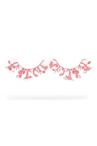 Red Plastic Design Faux Eyelashes - Kandy Kouture - Modalova