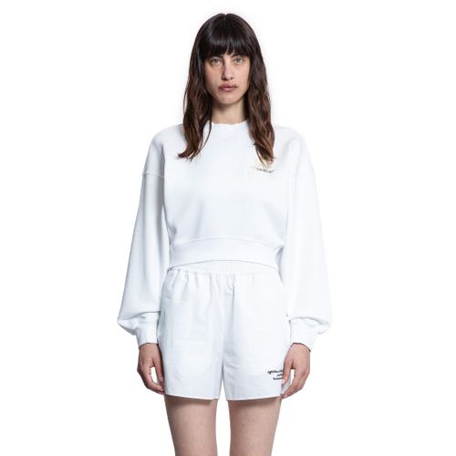 Roses and arrows cropped sweatshirt - OFF-WHITE - Modalova