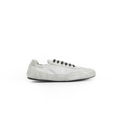 Collapse Re-Nylon and Suede Sneakers - PRADA - Modalova