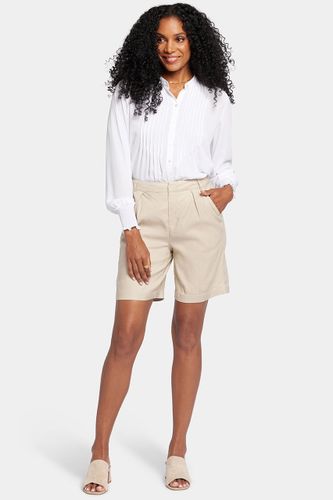 Relaxed Short Beige Stretch Linen | - Nydj - Modalova