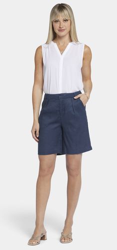 Relaxed Short Dark Blue Stretch Linen | - Nydj - Modalova