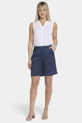 Relaxed Short Dark Blue Stretch Linen | - Nydj - Modalova