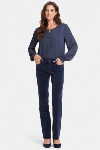 Marilyn Straight Corduroy Trouser Blue | - Nydj - Modalova