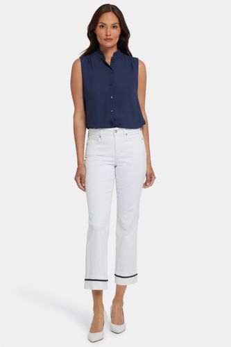 Marilyn Straight Ankle Jeans With Deep Cuffs And Binding Detail | - Nydj - Modalova