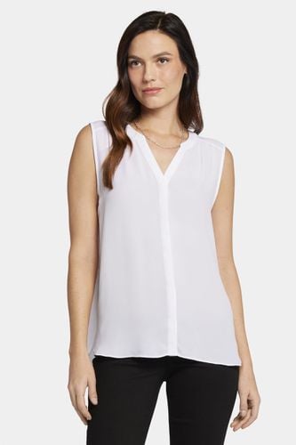 Sleeveless Pintuck Blouse White | - Nydj - Modalova