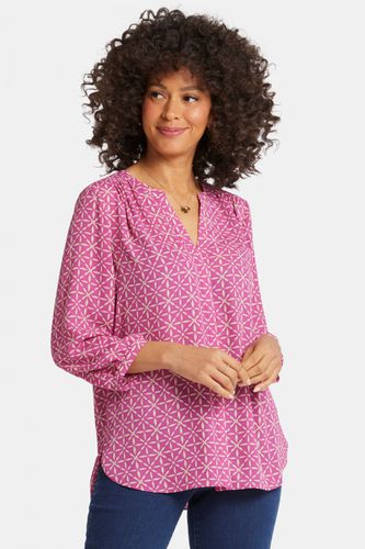 Pintuck Blouse Graphic Print | - Nydj - Modalova