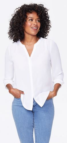 Pintuck Blouse Weiß | Optic White - Nydj - Modalova