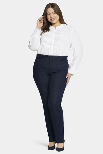 Marilyn Straight Jeans Plus Dark Blue Premium Denim (Plus) | - Nydj - Modalova