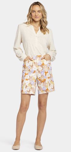 Pocket Bermuda Short Floral Print Stretch Linen | - Nydj - Modalova