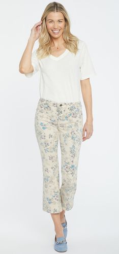 Fiona Slim Flared Ankle Jeans Flower Print Premium Denim | - Nydj - Modalova