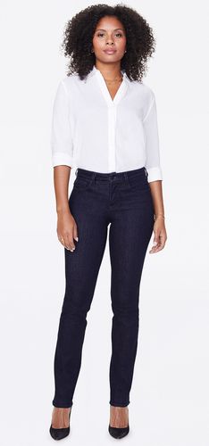 Marilyn Straight Jeans Dark Blue Premium Denim (Tall) | - Nydj - Modalova