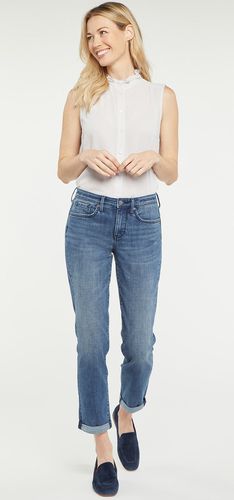 Margot Girlfriend Jeans Medium Blue Premium Denim (Petite) | - Nydj - Modalova