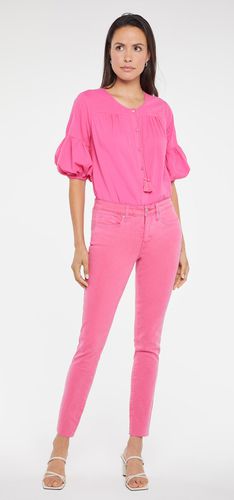 Alina Skinny Jeans Abgeschnittener Saum Rosa Premium Denim | - Nydj - Modalova