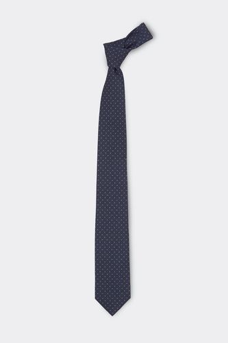 Corbata de hombre azul marino estampado mini - Sepiia - Modalova