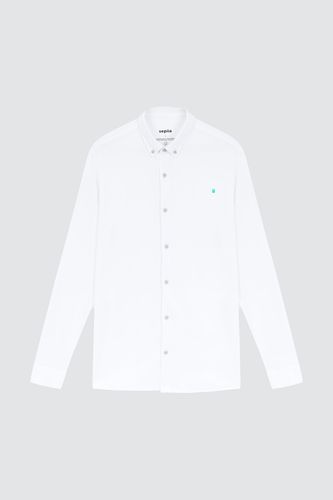 Camisa casual hombre blanca con logo - Sepiia - Modalova