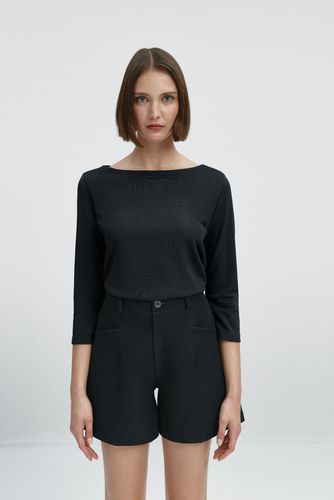 Camiseta mujer barco negro - Sepiia - Modalova